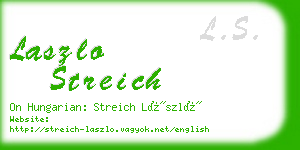 laszlo streich business card